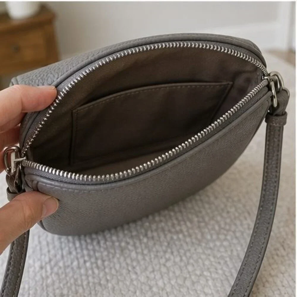 Merlot Pebbled Crossbody Bag